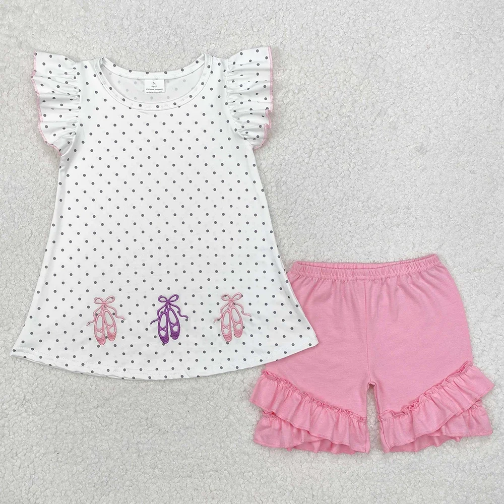 NEW Fashion Baby Girls Clothes Ballet Dots Embroidery Tunic Tops Ruffle Shorts Sets Boutique Kids Sister Sibling Rompers Clothes
NEW Fashion Baby Girls Clothes Ballet Dots Embroidery Tunic Tops Ruffle Shorts Sets Boutique Kids Sister Sibling Rompers Clothes