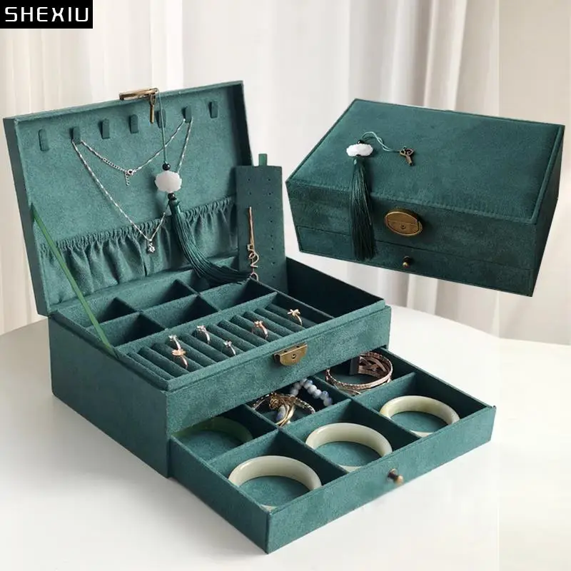 Flannel Embroidery Storage Box Drawer Type Separate Grid Makeup Box Bracelet Jewelry Organizer Earrings Necklace Hanging Rack
Flannel Embroidery Storage Box Drawer Type Separate Grid Makeup Box Bracelet Jewelry Organizer Earrings Necklace Hanging Rack