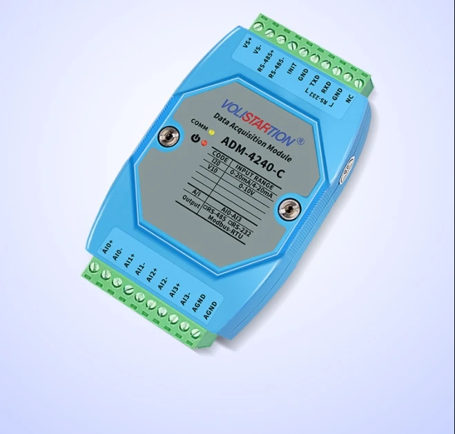 ADM-4240-C 4-channel analog signal acquisition module 4-20mA 0-10V 0-20mA to 485 modbus ADM-4240-C
ADM-4240-C 4-channel analog signal acquisition module 4-20mA 0-10V 0-20mA to 485 modbus ADM-4240-C