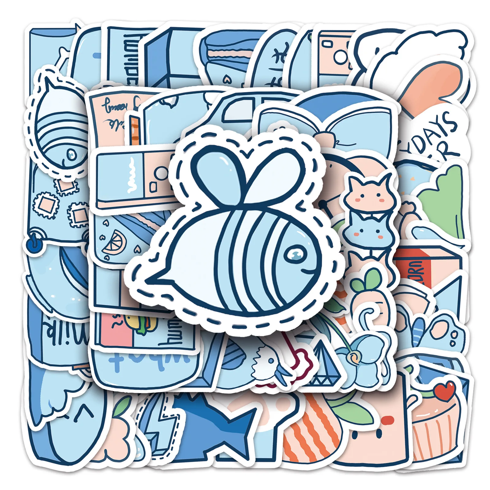 50PCS Blue Instagram Style Sticker Graffiti DIY Handbook Decoration Laptop Phone Case iPad Waterproof Sticker Kids Toy
50PCS Blue Instagram Style Sticker Graffiti DIY Handbook Decoration Laptop Phone Case iPad Waterproof Sticker Kids Toy