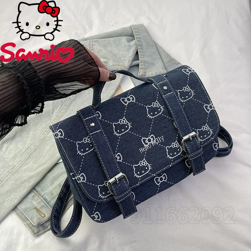 Sanrio Hello Kitty, новый женский рюкзак, модный тренд, портативный женский рюкзак, милый джинсовый рюкзак с героями мультфильмов, большой вместительности
Sanrio Hello Kitty, новый женский рюкзак, модный тренд, портативный женский рюкзак, милый джинсовый рюкзак с героями мультфильмов, большой вместительности