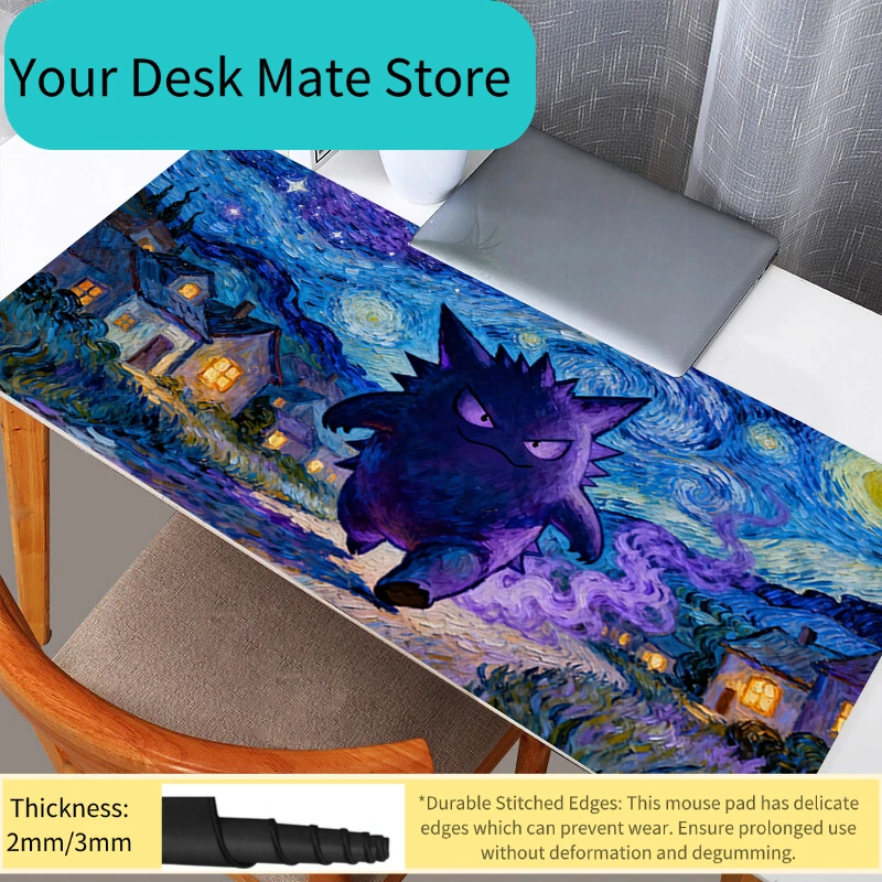 Mouse Pad Gaming Gengar Accessories Computer Keyboard Gamer Designed Specifically For e-sports Durable Games Mousepad
Mouse Pad Gaming Gengar Accessories Computer Keyboard Gamer Designed Specifically For e-sports Durable Games Mousepad