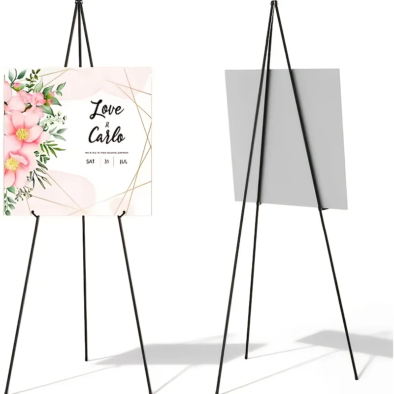 1 set of triangular telescopic folding easel metal display stand no-installation bracket tripod, wedding display stand, sketchin
1 set of triangular telescopic folding easel metal display stand no-installation bracket tripod, wedding display stand, sketchin