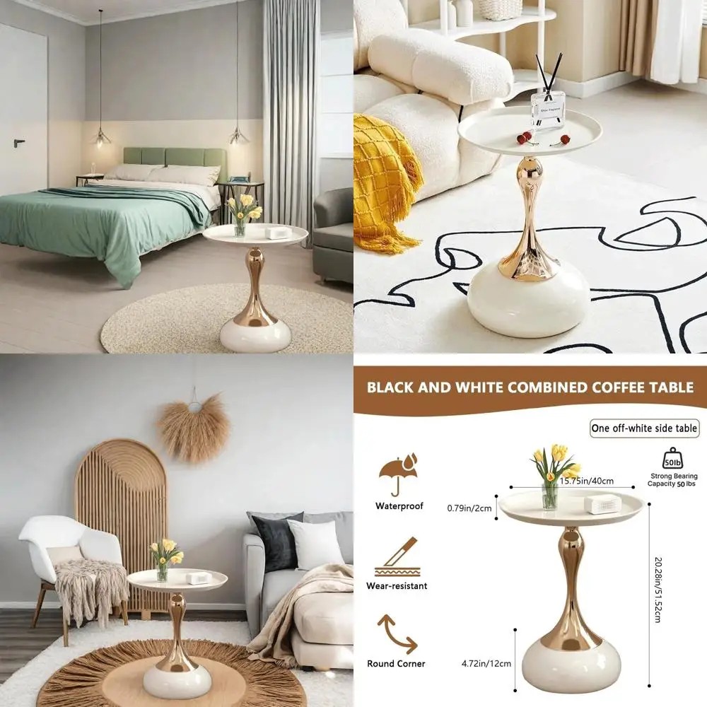 Stylish Side Table with Unique Design - Perfect for Living Rooms, Cafes, Dining Areas, Bedrooms, Outdoors - Chic White
Stylish Side Table with Unique Design - Perfect for Living Rooms, Cafes, Dining Areas, Bedrooms, Outdoors - Chic White