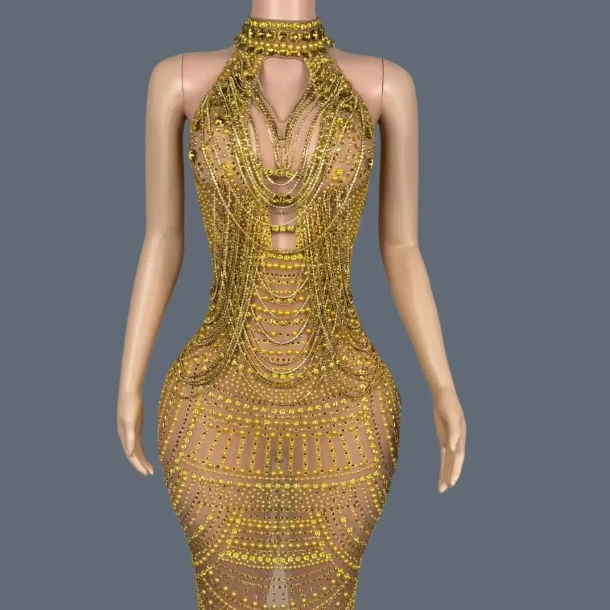 Sparkly Rhinestone Elegant Long Dress for Women Sexy Mesh Evening Gown Birthday Party Photo Shoot Dress Luxury Dinners Wear Miwu
Sparkly Rhinestone Elegant Long Dress for Women Sexy Mesh Evening Gown Birthday Party Photo Shoot Dress Luxury Dinners Wear Miwu