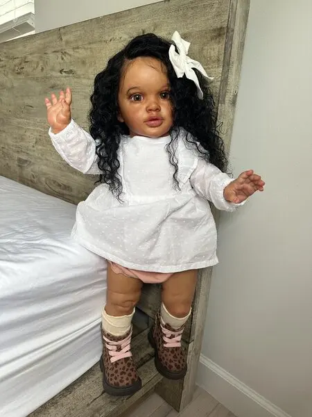 FBBD Customized Limited Supply 26inch Reborn Baby Pippa African Girl With Hand-Rooted Hair Already Finished Doll Christmas Gift
FBBD Customized Limited Supply 26inch Reborn Baby Pippa African Girl With Hand-Rooted Hair Already Finished Doll Christmas Gift