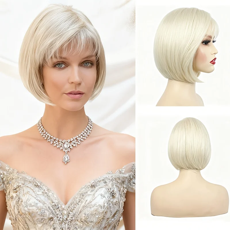 Женский парик из синтетических волос длиной 11,8 дюймов, элегантный белый парик на всю голову, термостойкий для лета, подарок на День матери
Женский парик из синтетических волос длиной 11,8 дюймов, элегантный белый парик на всю голову, термостойкий для лета, подарок на День матери