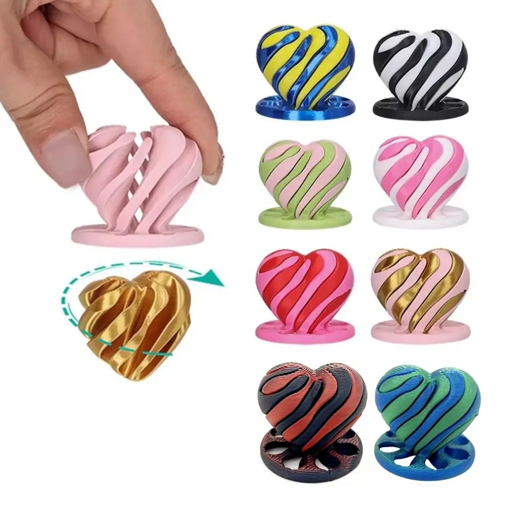 New Spiral Impossible Heart Fidget Toy Colorful Stress Relief Passthrough Fidget Toy 3D Printed Spinning Toys Home Decor
New Spiral Impossible Heart Fidget Toy Colorful Stress Relief Passthrough Fidget Toy 3D Printed Spinning Toys Home Decor