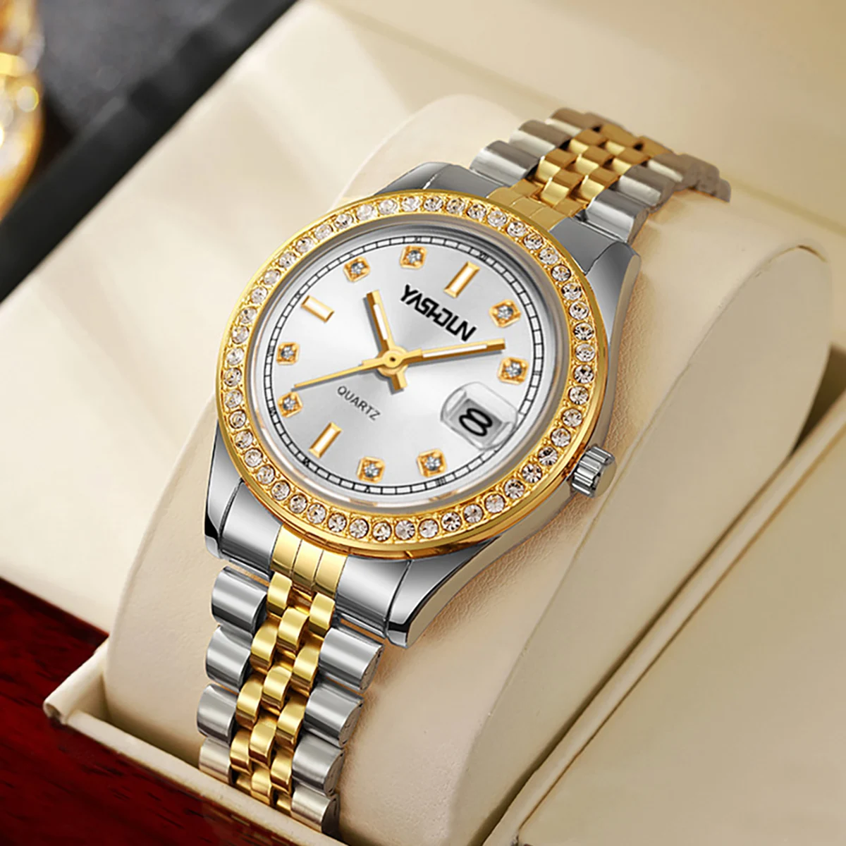 YASHIDUN Деловые женские часы Кварцевые наручные часы Лучшие роскошные женские часы Ремешок из нержавеющей стали Женские подарки Часы для жены
YASHIDUN Деловые женские часы Кварцевые наручные часы Лучшие роскошные женские часы Ремешок из нержавеющей стали Женские подарки Часы для жены