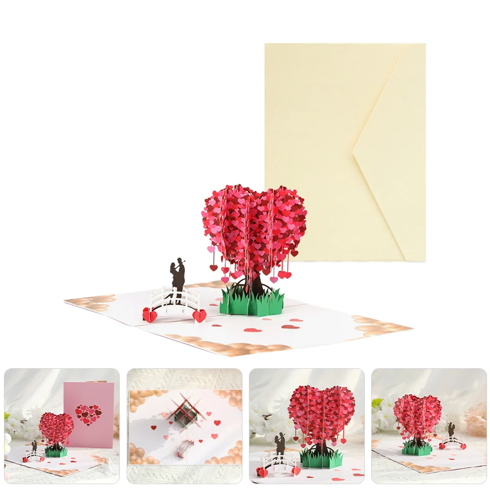 1Set Heart Tree 3D Greeting Card Valentine's Day Love Card with Envelope Thickened Paperboard Craft for Lovers Friends Party
1Set Heart Tree 3D Greeting Card Valentine's Day Love Card with Envelope Thickened Paperboard Craft for Lovers Friends Party