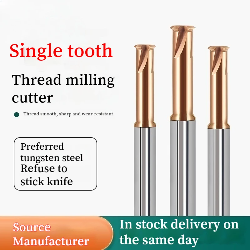 60 Degree Thread Milling Cutter Tungsten Carbide Single Tooth 3 Flutes CNC Tool End Mill Router Bits M1-M24
60 Degree Thread Milling Cutter Tungsten Carbide Single Tooth 3 Flutes CNC Tool End Mill Router Bits M1-M24