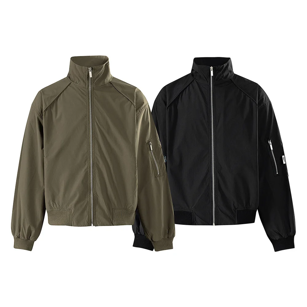 Autumn Short Flight Jacket Men Streetwear Fashion Vintage Stand Collar Loose Casual Cargo Bomber Jacket Women Coat Outerwear
Autumn Short Flight Jacket Men Streetwear Fashion Vintage Stand Collar Loose Casual Cargo Bomber Jacket Women Coat Outerwear