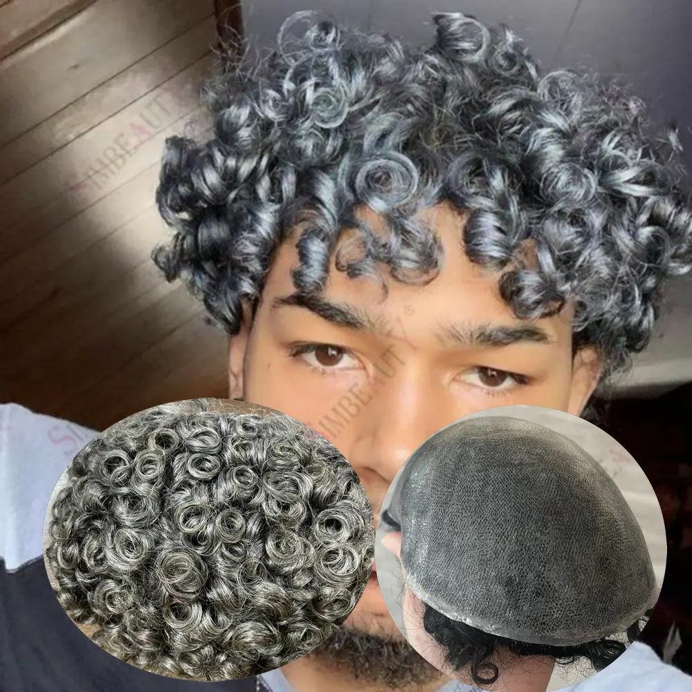 Undetectable Micro Skin Base 18mm Afro Man Curly Men's Toupee Natural Hairline 1b65Grey Black Curly Human Hair Prosthesis System
Undetectable Micro Skin Base 18mm Afro Man Curly Men's Toupee Natural Hairline 1b65Grey Black Curly Human Hair Prosthesis System