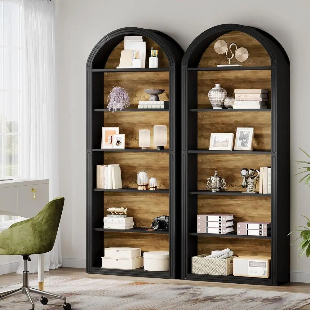 6-уровневый набор белых арочных книжных полок, высокий блок для хранения вещей 77,16 для гостиной и спальни (черный вариант)
6-уровневый набор белых арочных книжных полок, высокий блок для хранения вещей 77,16 для гостиной и спальни (черный вариант)