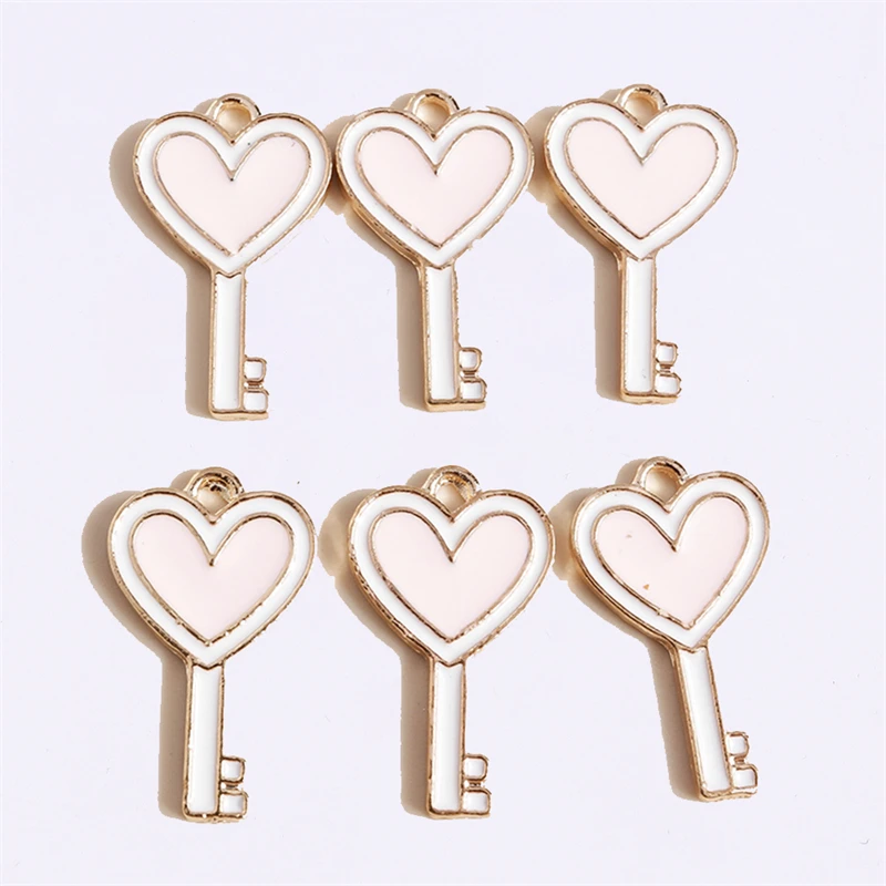 Duarte 20Pcs/Lot Cute Enamel Love Heart Key Charms Pendants for Jewelry Making Earrings Necklace Bracelets DIY Crafts Supplies
Duarte 20Pcs/Lot Cute Enamel Love Heart Key Charms Pendants for Jewelry Making Earrings Necklace Bracelets DIY Crafts Supplies
