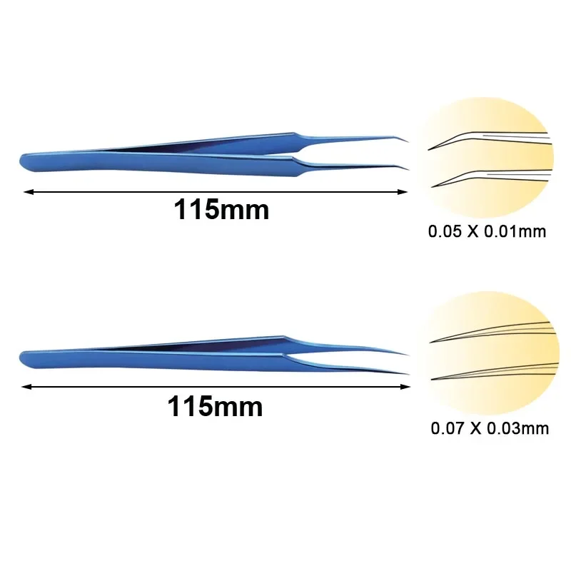 GREATLH Autoclavable Jeweler Forceps Clamp Surgical Forceps Titanium Alloy Ophthalmic Eye Instrument 
GREATLH Autoclavable Jeweler Forceps Clamp Surgical Forceps Titanium Alloy Ophthalmic Eye Instrument