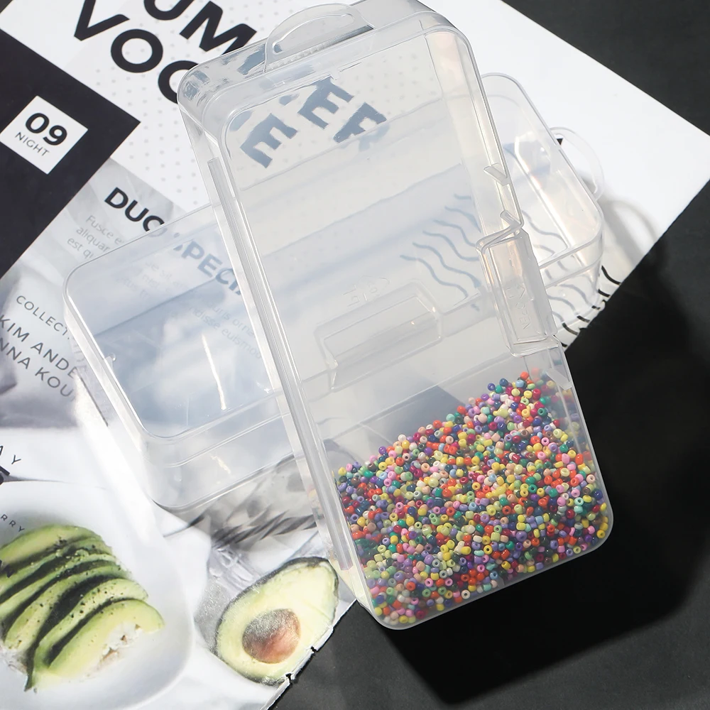 Прозрачный прямоугольный контейнер для хранения из полипропилена с крышкой, органайзер для бусин, для изготовления украшений своими руками, 1 шт.
Прозрачный прямоугольный контейнер для хранения из полипропилена с крышкой, органайзер для бусин, для изготовления украшений своими руками, 1 шт.