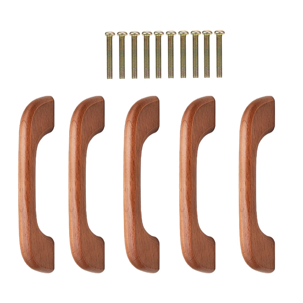 5 set Wooden Handle Cabinet Pulls Smooth Heavy Duty Drawer Knobs For Closet Wardrobe Cupboard Furniture Decoration Household
5 set Wooden Handle Cabinet Pulls Smooth Heavy Duty Drawer Knobs For Closet Wardrobe Cupboard Furniture Decoration Household