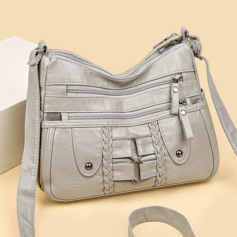 2025 New Crossbody Bag Fashion Large Capacity Korean Version Simple Multi-layer Single Shoulder Women's Elderly Mother Bag
2025 New Crossbody Bag Fashion Large Capacity Korean Version Simple Multi-layer Single Shoulder Women's Elderly Mother Bag