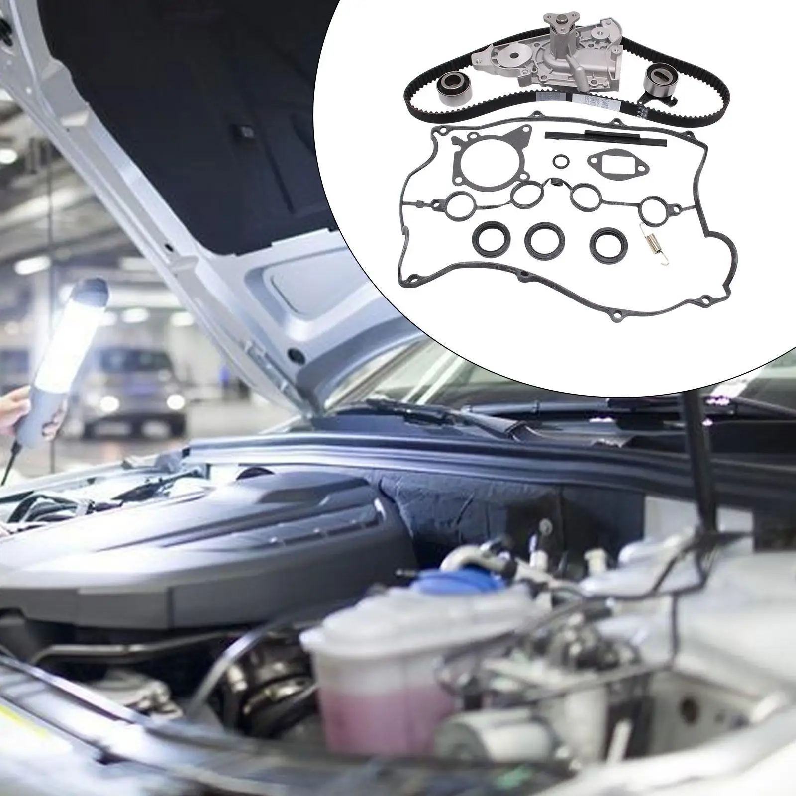 Timing Belt Water Pump Kit High Reliability Auto Accessories Professional Replace Wear Resistance for Mazda Miata 1994-2000
Timing Belt Water Pump Kit High Reliability Auto Accessories Professional Replace Wear Resistance for Mazda Miata 1994-2000