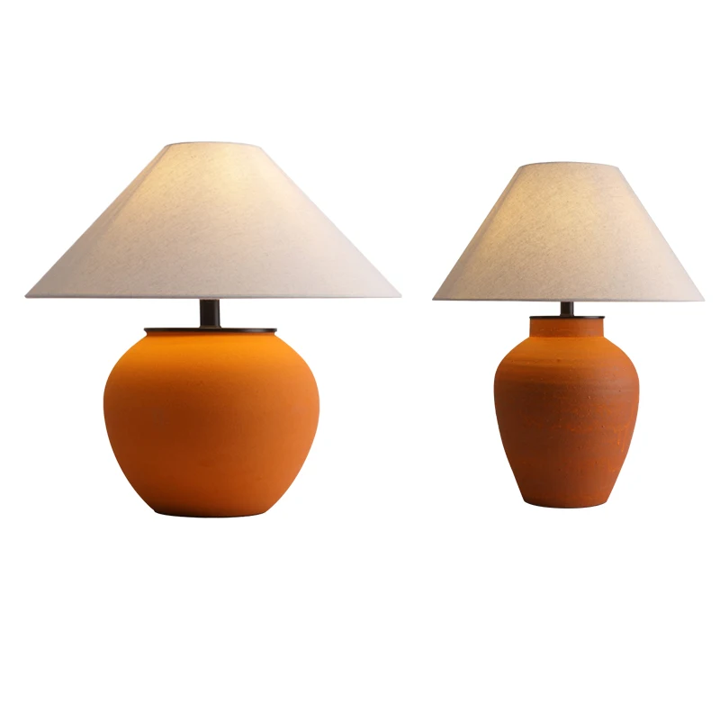 Classic Ceramic Jar Table Decor Lamp Orange Design Desk Light Vintage Bedside Lamp, Hotel Home Decoration Items
Classic Ceramic Jar Table Decor Lamp Orange Design Desk Light Vintage Bedside Lamp, Hotel Home Decoration Items
