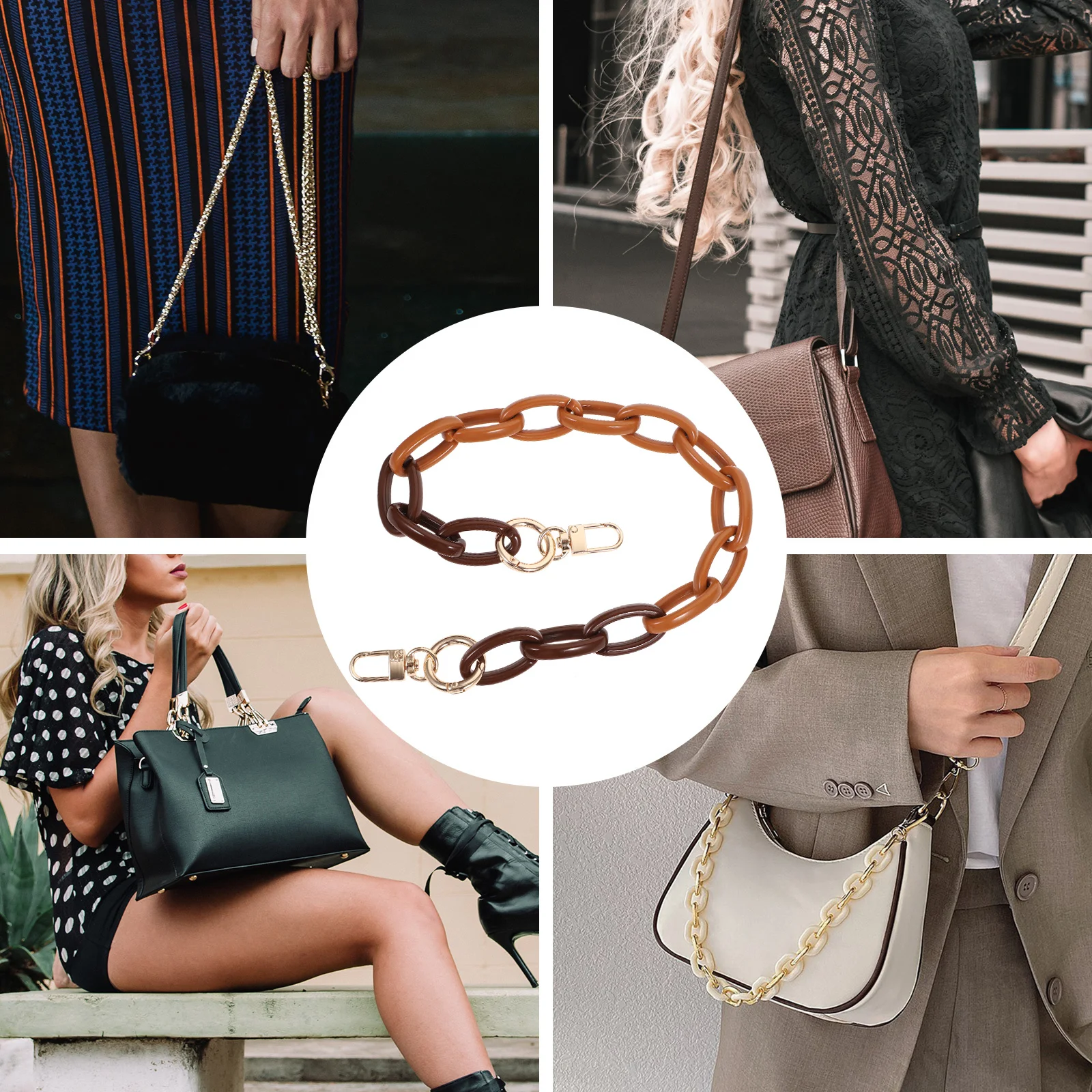 Fashionable Bag Chain Replacement Handle Strap for Wallet Handbag Messenger Shoulder Bag Decorative Purse Chain Strap Accessory
Fashionable Bag Chain Replacement Handle Strap for Wallet Handbag Messenger Shoulder Bag Decorative Purse Chain Strap Accessory