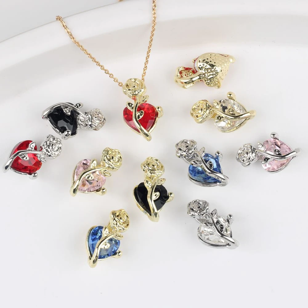 6pcs Fashion Cute Heart Rose Flower Pendant DIY Handmade Jewelry Making Earrings Necklace Bracelet Ornaments Accessories Craft
6pcs Fashion Cute Heart Rose Flower Pendant DIY Handmade Jewelry Making Earrings Necklace Bracelet Ornaments Accessories Craft