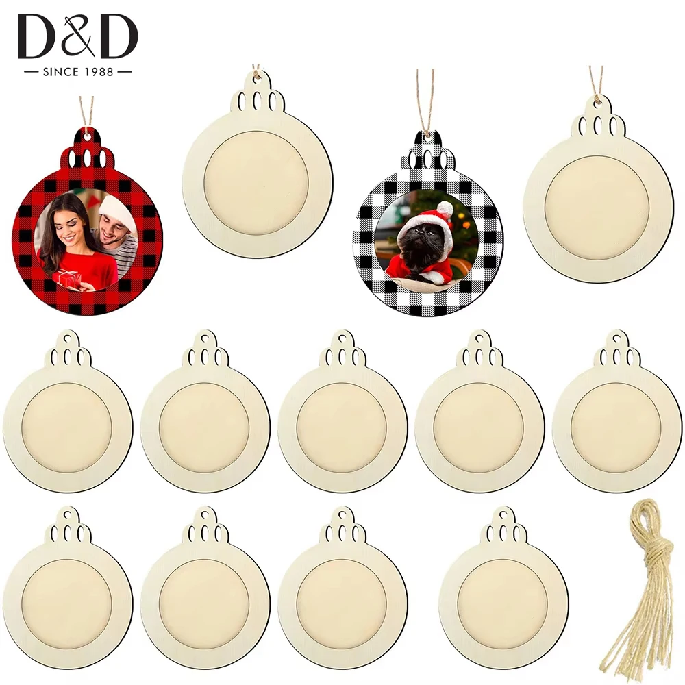 10pcs Unfinished Wooden Photo Frame Round Photo Display Frame Christmas Tree Decorations for DIY Hanging Painting
10pcs Unfinished Wooden Photo Frame Round Photo Display Frame Christmas Tree Decorations for DIY Hanging Painting