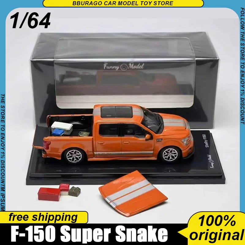 New In Shock Funny Model 1:64 F-150 Super Snake Diecast Pickup Truck Model With Removable Hood & Accessories Collectible Toy Boy
New In Shock Funny Model 1:64 F-150 Super Snake Diecast Pickup Truck Model With Removable Hood & Accessories Collectible Toy Boy