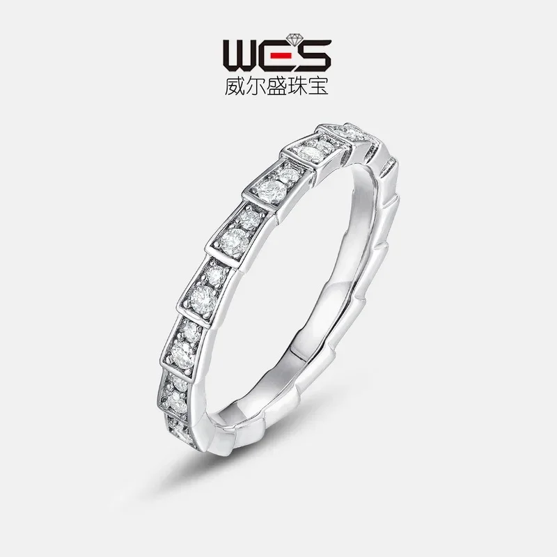 New Bamboo Single Row Moissanite Ring 18K Gold Inlaid with Colored Baby Stones PT950 Platinum Couple Ring
New Bamboo Single Row Moissanite Ring 18K Gold Inlaid with Colored Baby Stones PT950 Platinum Couple Ring