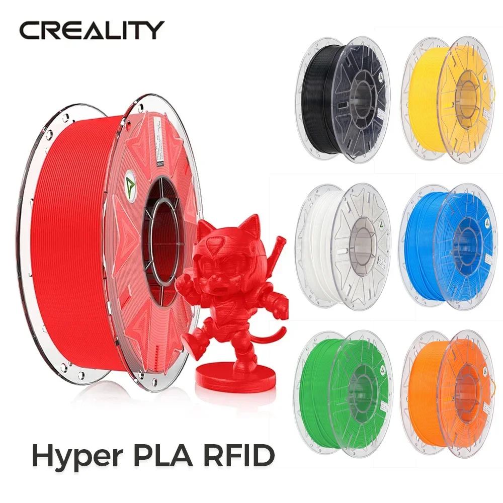 Creality Hyper PLA RFID Filament Built-in Chip 1.75mm 1KG High-speed Printing RFID Tags 3D Printing for K2 Plus Combo 3d Printer
Creality Hyper PLA RFID Filament Built-in Chip 1.75mm 1KG High-speed Printing RFID Tags 3D Printing for K2 Plus Combo 3d Printer