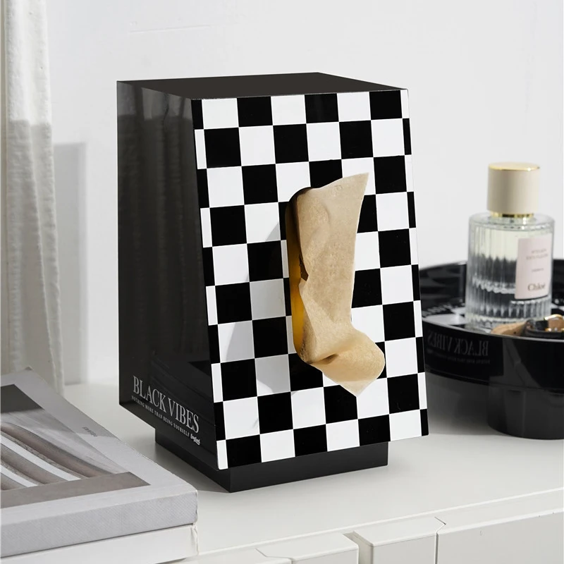 Nordic Acrylic Tissue Box Checkerboard Storage Drawer Box Living Room Decoration Tea Table Tissue Set Desktop Decoration
Nordic Acrylic Tissue Box Checkerboard Storage Drawer Box Living Room Decoration Tea Table Tissue Set Desktop Decoration