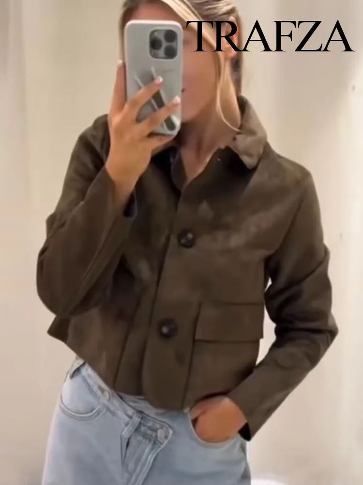 HH Female Elegant Lapel Single-breasted Pockets Decoration Solid Street Style Jackets Women Autumn Vintage Slim Short Jacket
HH Female Elegant Lapel Single-breasted Pockets Decoration Solid Street Style Jackets Women Autumn Vintage Slim Short Jacket