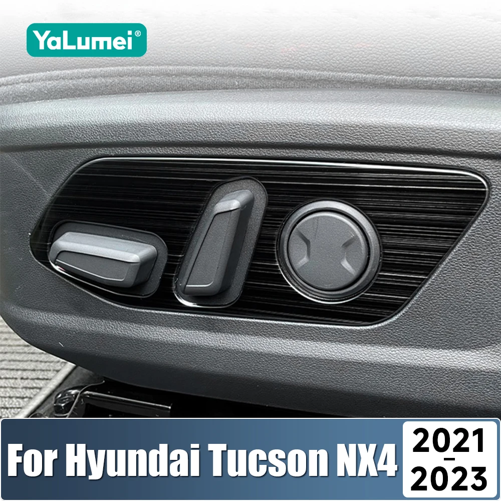 For Hyundai Tucson NX4 2021 2022 2023 Hybrid N Line Stainless Car Seat Adjusting Switch Panel Cover Trim Sticker Accessories
For Hyundai Tucson NX4 2021 2022 2023 Hybrid N Line Stainless Car Seat Adjusting Switch Panel Cover Trim Sticker Accessories