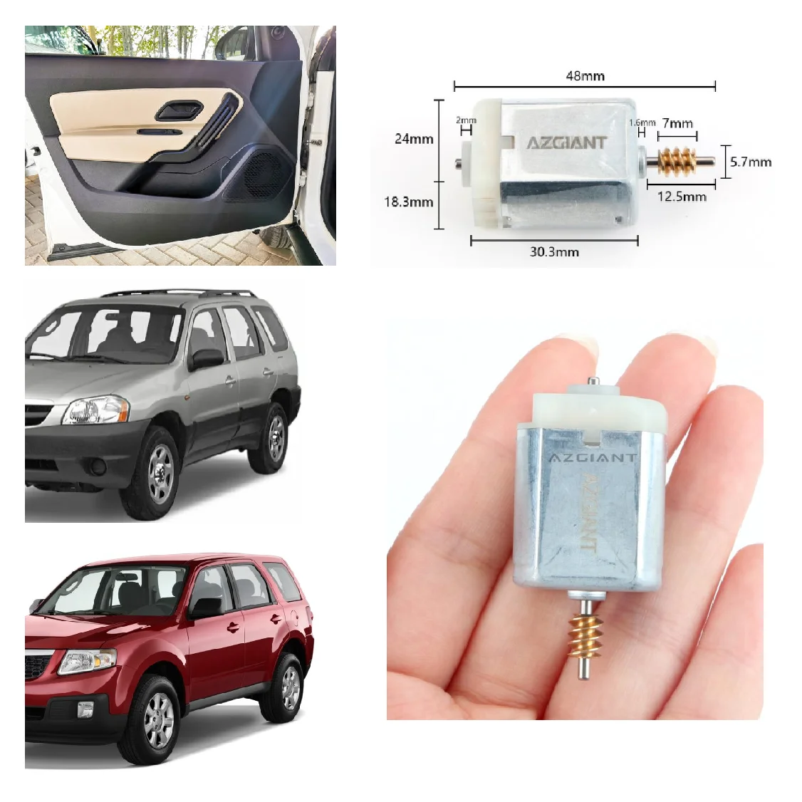 Mini Motor for 2000-2007 Mazda Tribute MK1 Door Lock Actuator Latch Lid Repair 12V Front Rear Left Right Side YW4A-5421813-BE
Mini Motor for 2000-2007 Mazda Tribute MK1 Door Lock Actuator Latch Lid Repair 12V Front Rear Left Right Side YW4A-5421813-BE