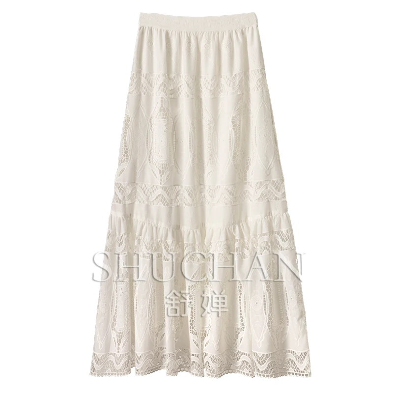 Hollow Embroidery High Waist 2M Large Skirt Half Skirt Women 9W34 Gypsy Skirts for Women Faldas Largas
Hollow Embroidery High Waist 2M Large Skirt Half Skirt Women 9W34 Gypsy Skirts for Women Faldas Largas