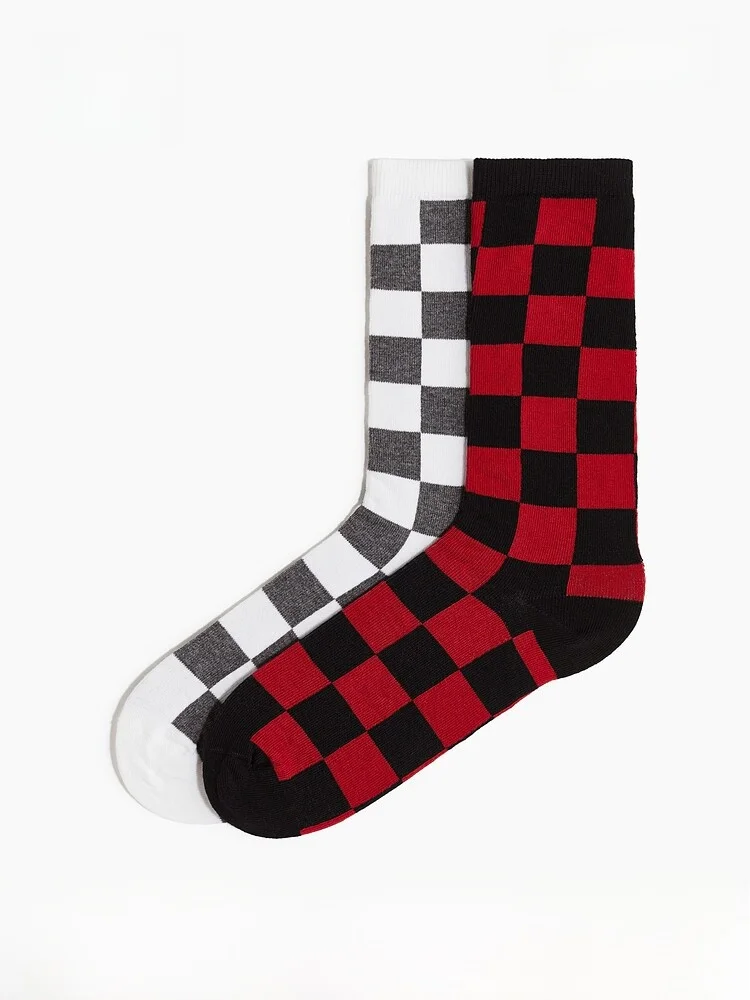 H&M Men's Socks 2 Pairs Set Cotton Nylon Spandex Blend Mid-Calf Autumn Collection Comfortable Breathable Eco-Friendly
H&M Men's Socks 2 Pairs Set Cotton Nylon Spandex Blend Mid-Calf Autumn Collection Comfortable Breathable Eco-Friendly