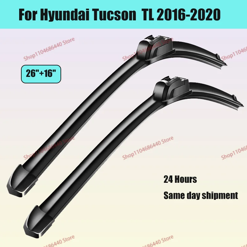 Modern Tucson TL 2016-2020 Windshield Front Wiper Blade Kit Automotive Rubber Wiper Blade Parts
Modern Tucson TL 2016-2020 Windshield Front Wiper Blade Kit Automotive Rubber Wiper Blade Parts