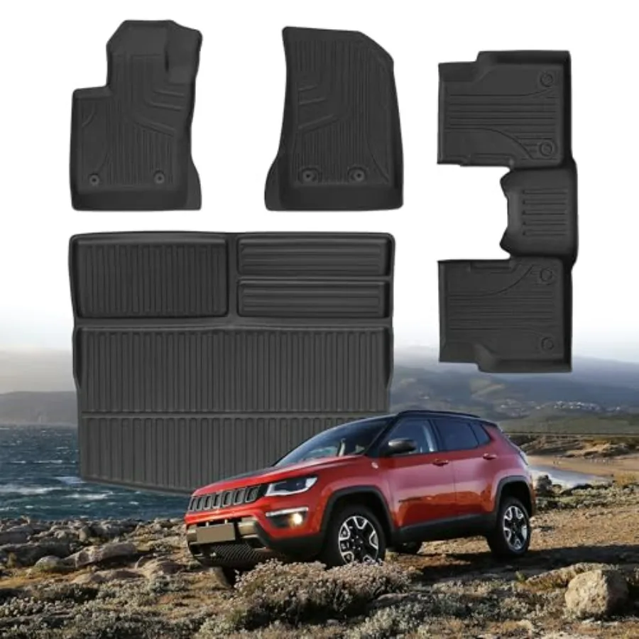Automotive Floor Mats Cargo Liners Trunk Set Compatible with 2017-2025 Jeep Compass Trunk Mat Cargo Liner TPE All Weather Custo
Automotive Floor Mats Cargo Liners Trunk Set Compatible with 2017-2025 Jeep Compass Trunk Mat Cargo Liner TPE All Weather Custo