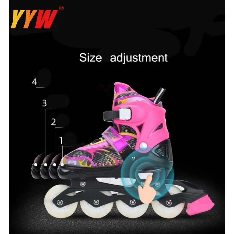 Children Skates Outdoor Sports Roller Skates Beginners Inline Skates Adjustable Boys And Girls Speed Skates Protective Gear Suit
Children Skates Outdoor Sports Roller Skates Beginners Inline Skates Adjustable Boys And Girls Speed Skates Protective Gear Suit
