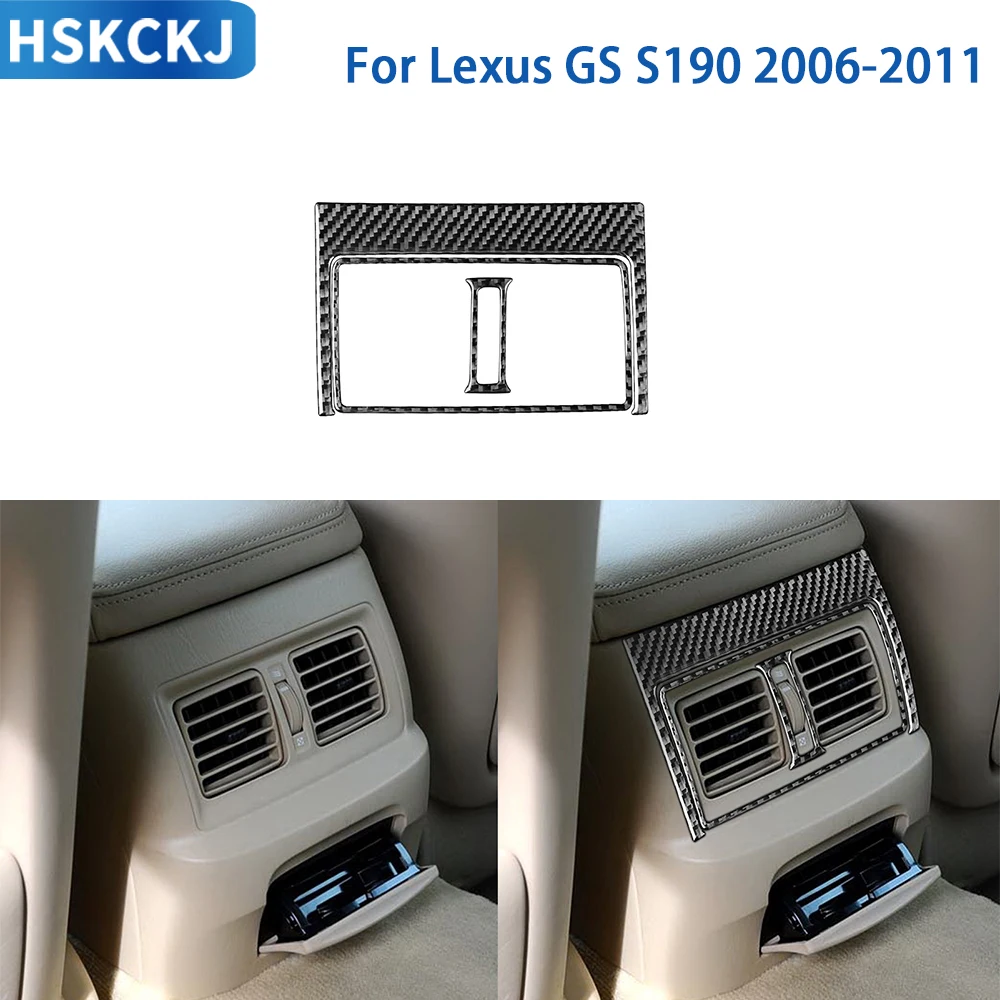 For Lexus GS S190 2006-2011 Accessories Real Soft Carbon Fiber Car Interior Rear Exhaust Air Vent Panel Cover Trim Sticker
For Lexus GS S190 2006-2011 Accessories Real Soft Carbon Fiber Car Interior Rear Exhaust Air Vent Panel Cover Trim Sticker
