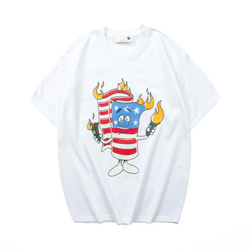 High Street Hip Hop Cartoon US National Flag Printed T-shirt for Men Fashionable Women Funny Tops Tees Baggy Summer Y2k Tshirts
High Street Hip Hop Cartoon US National Flag Printed T-shirt for Men Fashionable Women Funny Tops Tees Baggy Summer Y2k Tshirts