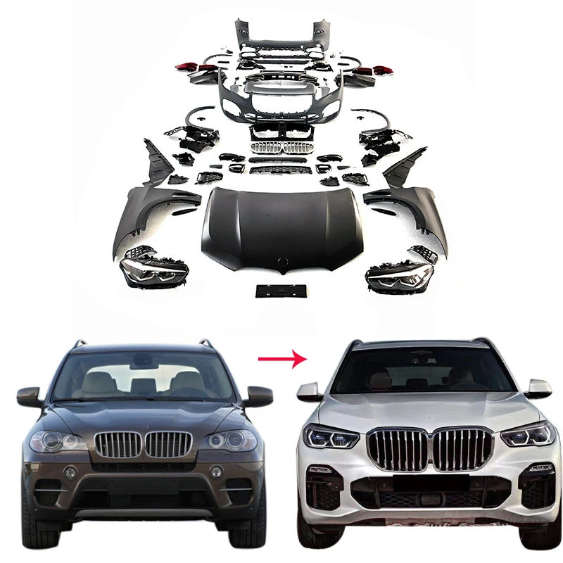 BR Modification Club X5 E70 Accessories New Product Front Bumper Headlight Bonnet Fender Body Kit For X5 E70 To G05 Kit
BR Modification Club X5 E70 Accessories New Product Front Bumper Headlight Bonnet Fender Body Kit For X5 E70 To G05 Kit