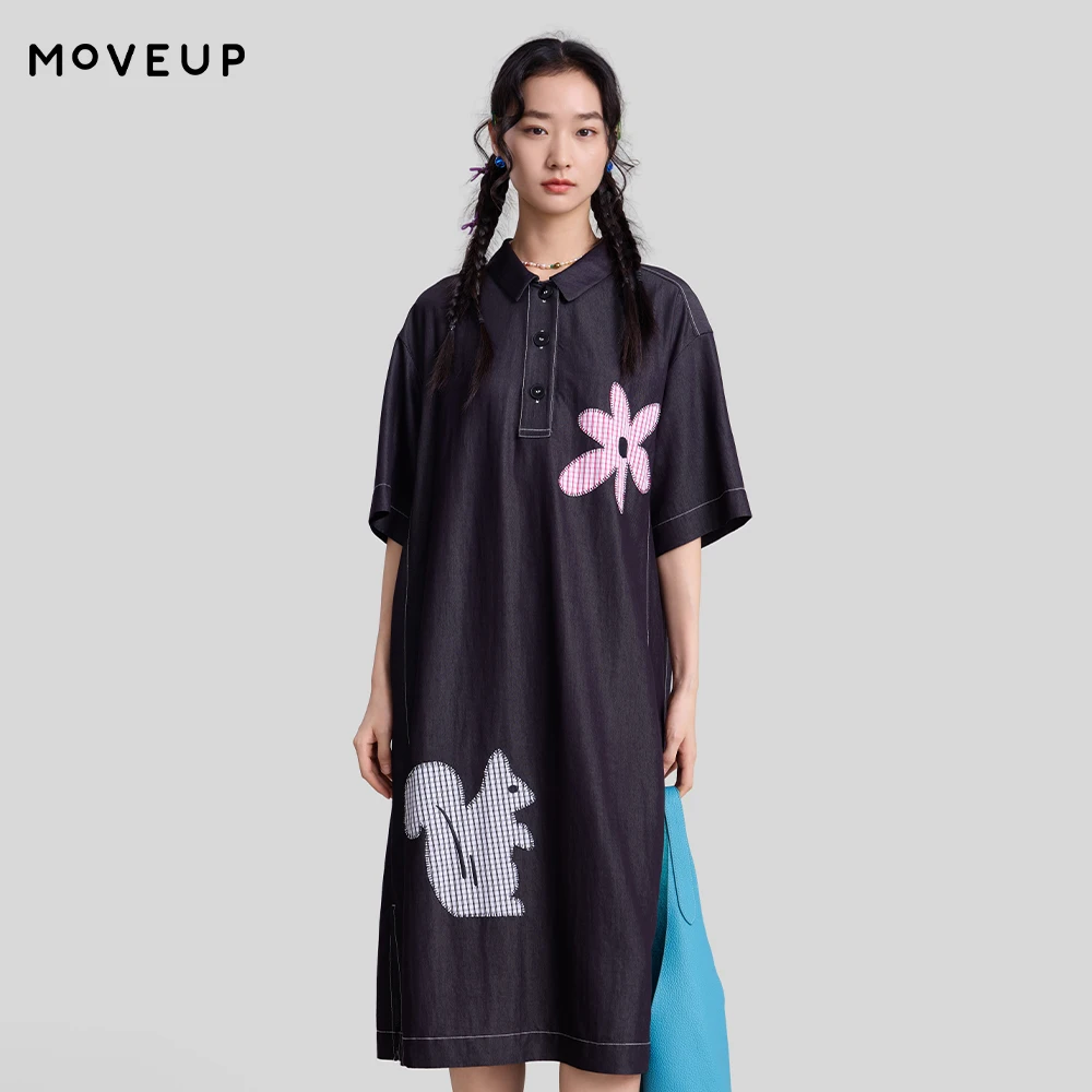 MOVEUP Short Sleeve A-Line Dress 2026 Spring New Lapel Cartoon Squirrel Plant Embroidery Pocket Loose Dress For Women 3ELC21334
MOVEUP Short Sleeve A-Line Dress 2026 Spring New Lapel Cartoon Squirrel Plant Embroidery Pocket Loose Dress For Women 3ELC21334