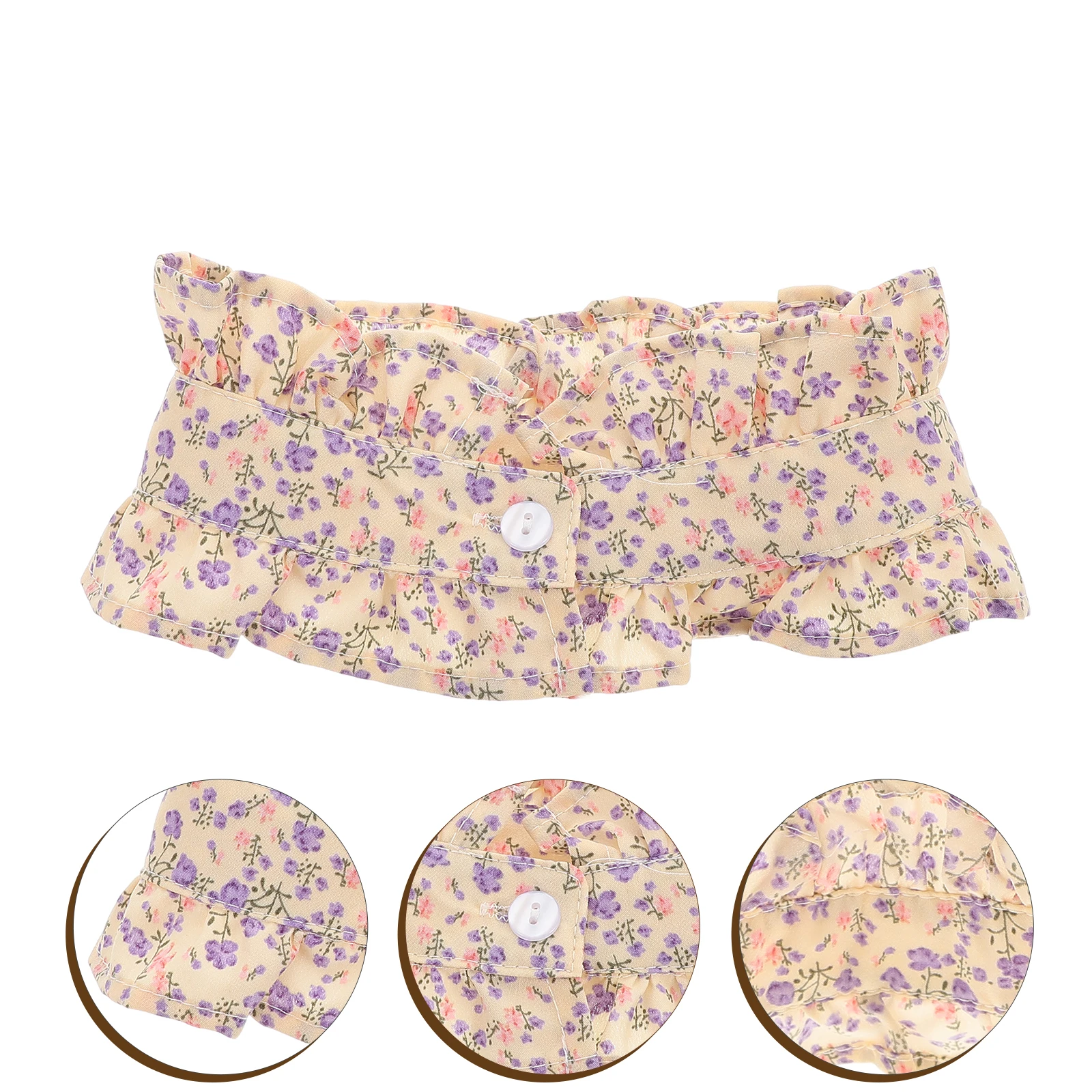 Pleated Floral Fake Collar For Women Detachable Ruffled Stand False Shirt Collar Vintage Organza Blouse Dickey Collars
Pleated Floral Fake Collar For Women Detachable Ruffled Stand False Shirt Collar Vintage Organza Blouse Dickey Collars