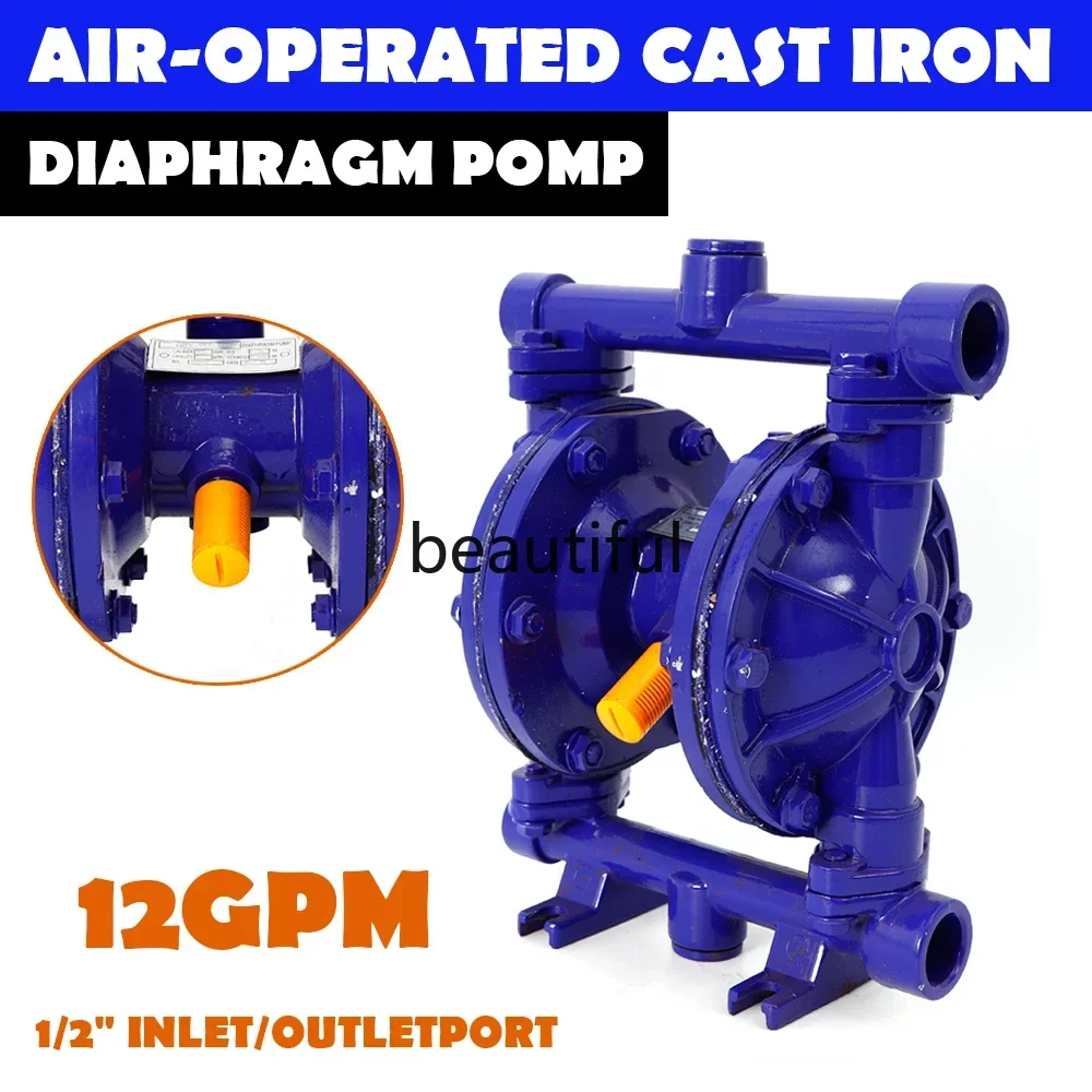 Air-Operated Double Diaphragm Pump 1/2" Inlet & Outlet Petroleum Fluids Transfer Pump12GPM 
Air-Operated Double Diaphragm Pump 1/2" Inlet & Outlet Petroleum Fluids Transfer Pump12GPM