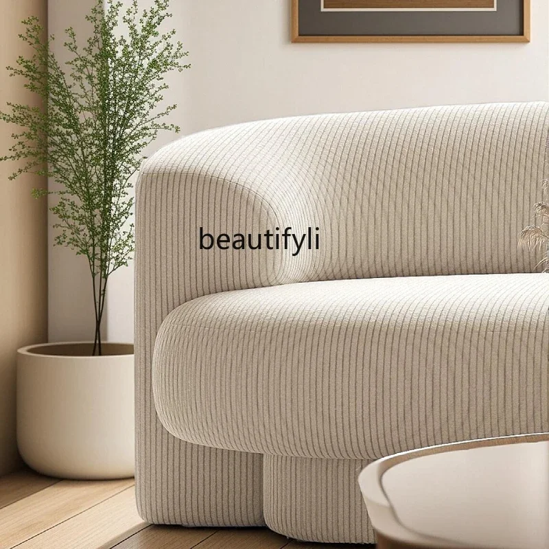 Italian light luxury sofa living room designer cream style fabric special-shaped arc high-end02A
Italian light luxury sofa living room designer cream style fabric special-shaped arc high-end02A