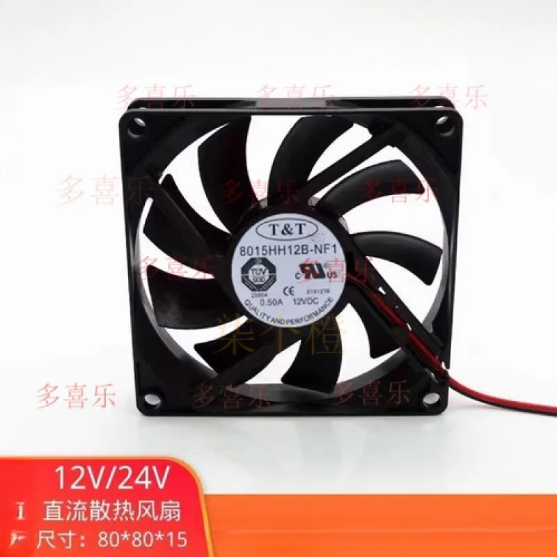 EE для T&T 8015HH12B-NF1 8015 DC12V 0,50A 8 см 2-проводной двухшаровой охлаждающий вентилятор
EE для T&T 8015HH12B-NF1 8015 DC12V 0,50A 8 см 2-проводной двухшаровой охлаждающий вентилятор