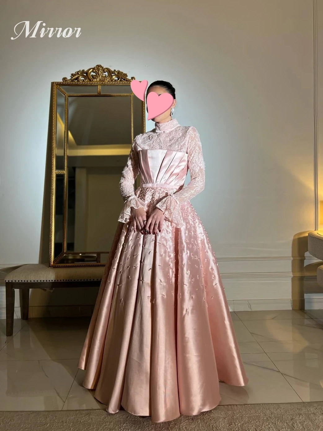 Mirror Dress Elegant Vintage Sweet Pink Crystal Princess Lace Beads Customize Formal Occasion Prom Dress Evening Party Gowns
Mirror Dress Elegant Vintage Sweet Pink Crystal Princess Lace Beads Customize Formal Occasion Prom Dress Evening Party Gowns