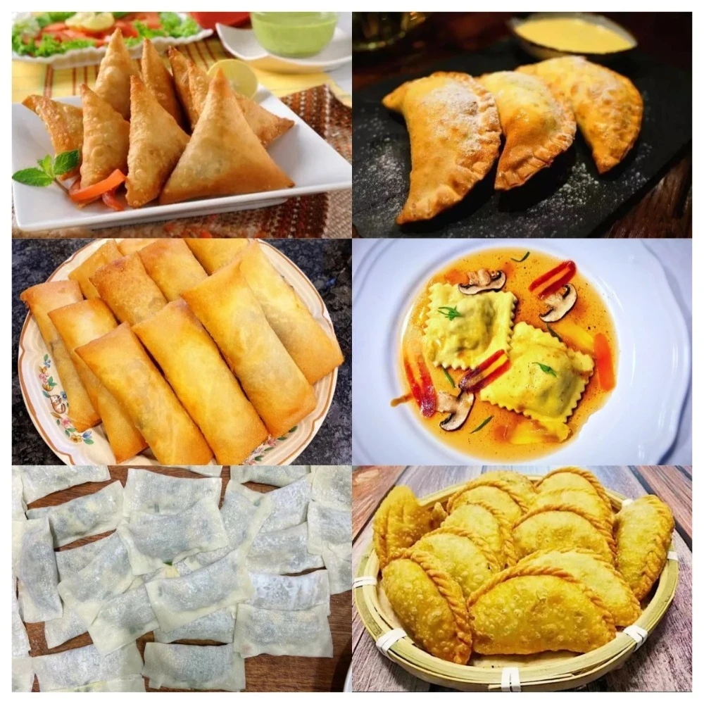 Automatic Multifunctional Food Machine 4800pcs/h Foldable Large Pie Samosa Spring Roll Empanada Dumpling Maker
Automatic Multifunctional Food Machine 4800pcs/h Foldable Large Pie Samosa Spring Roll Empanada Dumpling Maker
